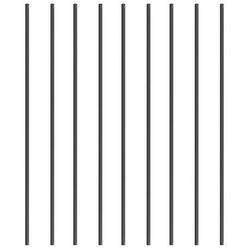 Trappebalustre, 13x111,8 cm, Sort, Aluminium