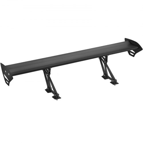 Bagspoiler GT-stil Justerbar 110,6x23x28 cm Sort, Aluminiumlegering