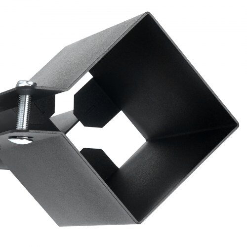 Hegnspostanker, 4-pak, 11,3x11,3x91,5 cm, Sort, Metal