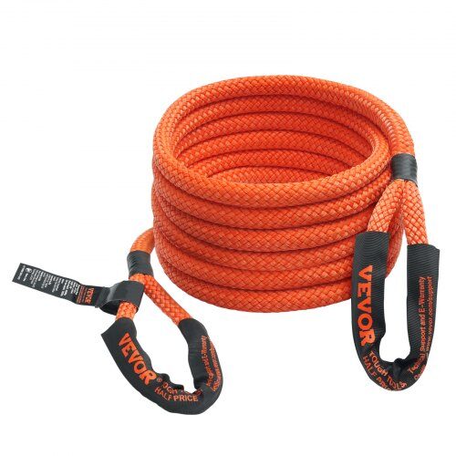 Kinetisk bärgningslina 2.2x610 cm, slitstark nylon, 30% elasticitet