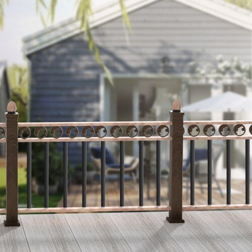 Trappebalustre, 25x965 mm, Sort, Aluminium