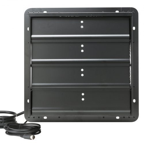 Utblåsningsfläkt, 48x48x21,5 cm, Svart, Metall, Ventilation Utblåsningsfläkt, 48x48x21,5 cm, Svart, Metall, Ventilation