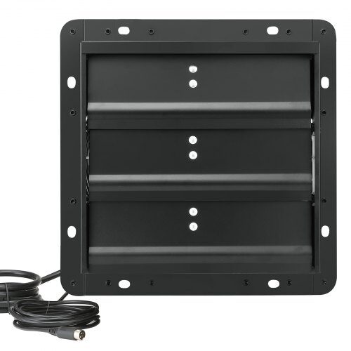 Udsugningsventilator, 32,5x32,5x20 cm, Sort, Metal, Ventilation