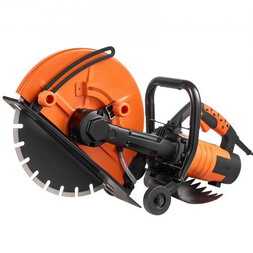 Elektrisk betonsav, 35.6 cm våd/tør skærer med vandpumpe, 72x24x33 cm