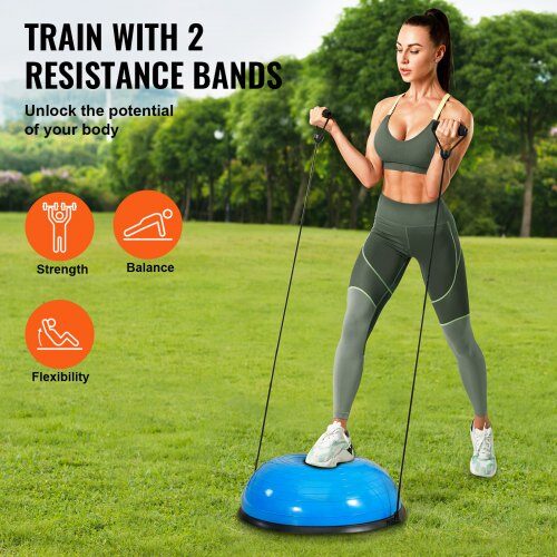 Balance Trainer, 62x21,5 cm, Blå, Stabilitetstræningsudstyr