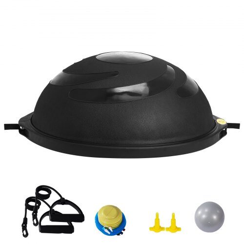 Balance Trainer, 66x20 cm, Sort, med modstandsbånd