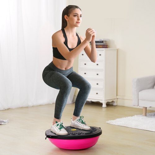 Balance Trainer, 66x20 cm, Pink, Yoga Fitness Udstyr
