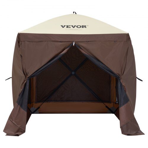 Pavillon Telt, 183x183x210 cm, Brun, Myggenet