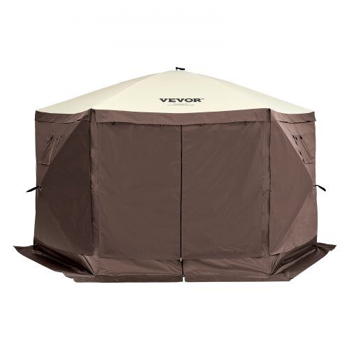 Pavillon, 3,81x3,81x2,28 m, Brun, Solbeskyttelse