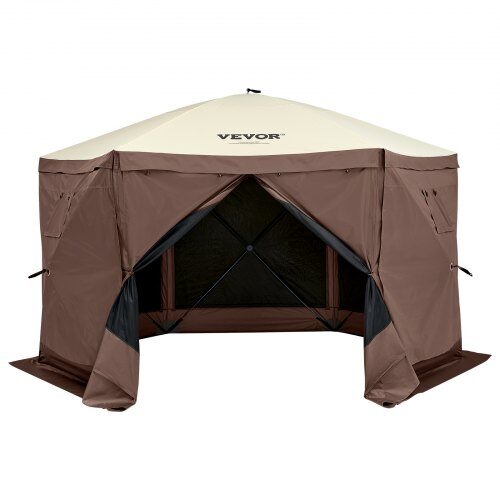 Pavillon, 3,81x3,81x2,28 m, Brun, Solbeskyttelse