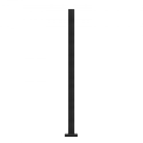 Glasklemme, 105x10.5x10.5 cm, Sort, Rustfrit Stål