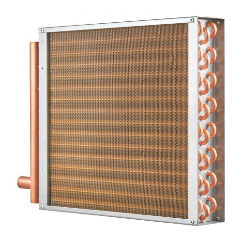 Varmeveksler, 40,6x40,6 cm, Guld, Kobber