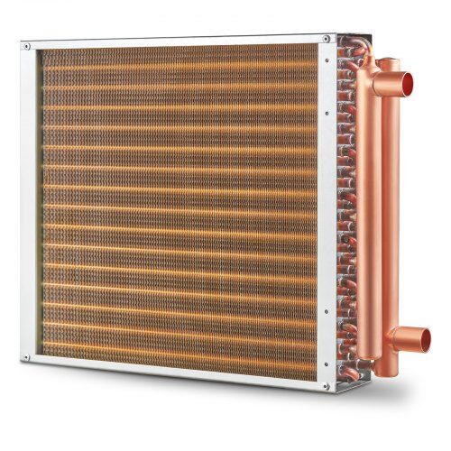 Varmeveksler, 40,6x40,6 cm, Guld, Kobber