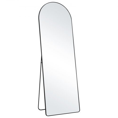Kokovartalopeili, kaareva, 164.5x55.8x1.9 cm, musta, alumiiniseosrunko Kokovartalopeili, kaareva, 164.5x55.8x1.9 cm, musta, alumiiniseosrunko