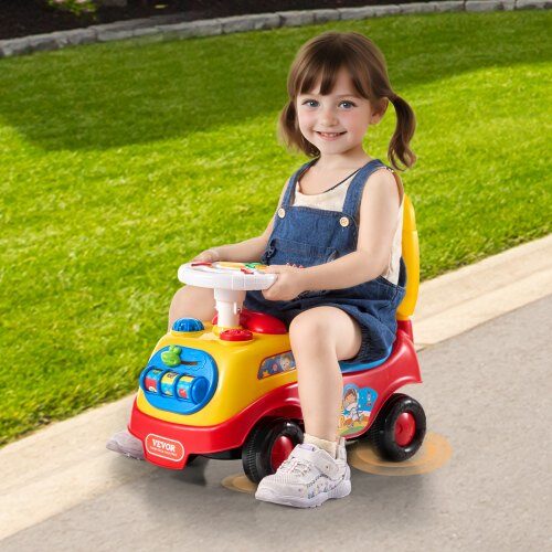 Ride On Skubbil, Ride Racer, 51x25x45 cm, Flerfarvet, Opbevaring