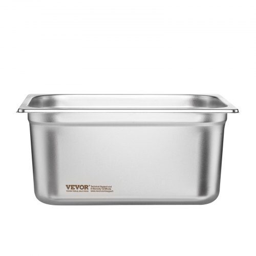 Ångbordsform, 6-pack 1/2 storlek anti-jam, 32.5x26.6x14.8 cm, rostfritt stål