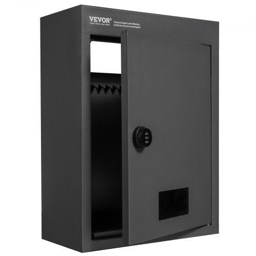 Drop Box, 31.8x16x42.9 cm, Musta, Teräs