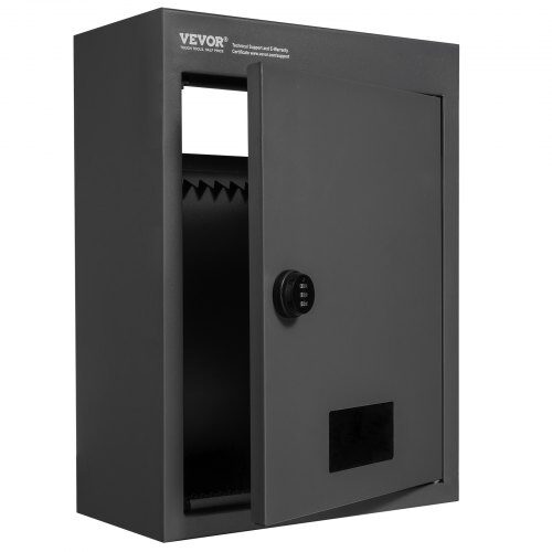 Drop Box, 31.8x16x42.9 cm, Musta, Teräs