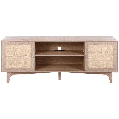 TV-taso, 167.7x39.7x63.6 cm, tammi, rottinki