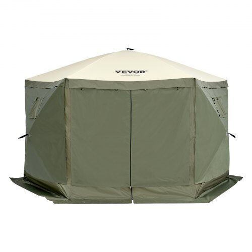 Pavillon telt, 3.66x3.66x2.4 m, Grøn, Myggenet