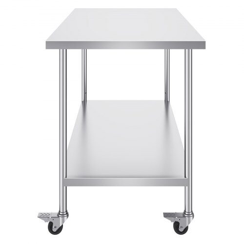 Arbetsbord, 76.2x152.4x95.5 cm, Silver, Rostfritt stål