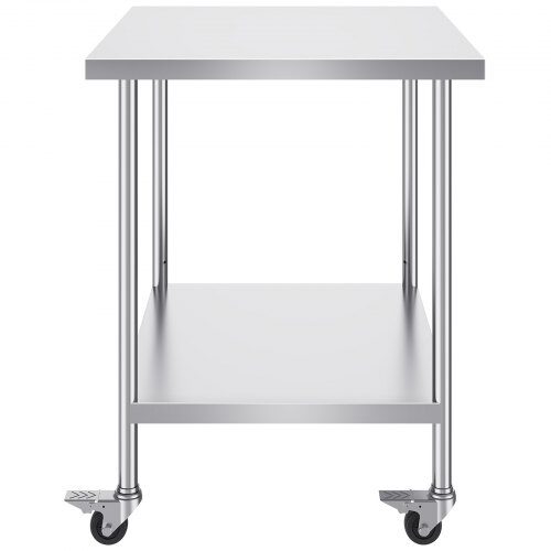 Arbejdsbord, 76,2x91,4x95,5 cm, Sølv, Rustfrit stål