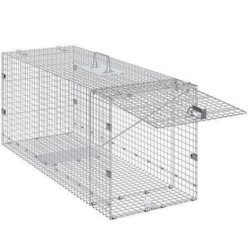 Djurfälla, 127x50,8x66 cm, Galvaniserat järn, Hopfällbar