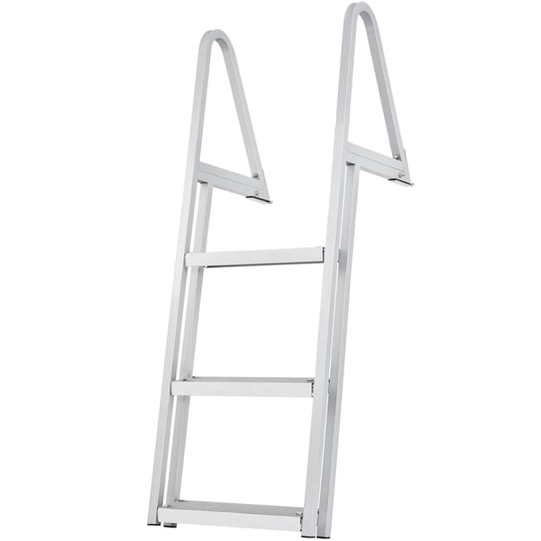 Badeltrappe, 3-trins aftagelig, 61x45,5x122,5 cm, aluminium