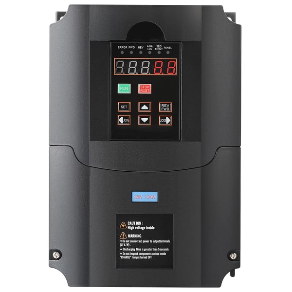 Taajuusmuuttaja, 7.5KW 10HP, 21.9x14.9x17.8 cm, Nopeudensäätö