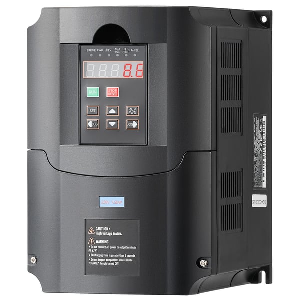 Taajuusmuuttaja, 7.5KW 10HP, 21.9x14.9x17.8 cm, Nopeudensäätö