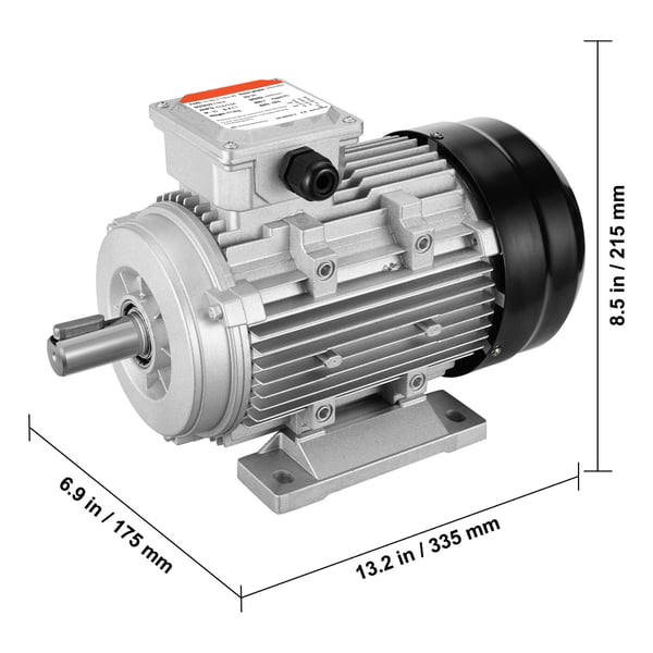 Sähkömoottori, 2.2KW 3-vaihe 2890 RPM 90L B3 runko, 33.5x17.5x21.5 cm