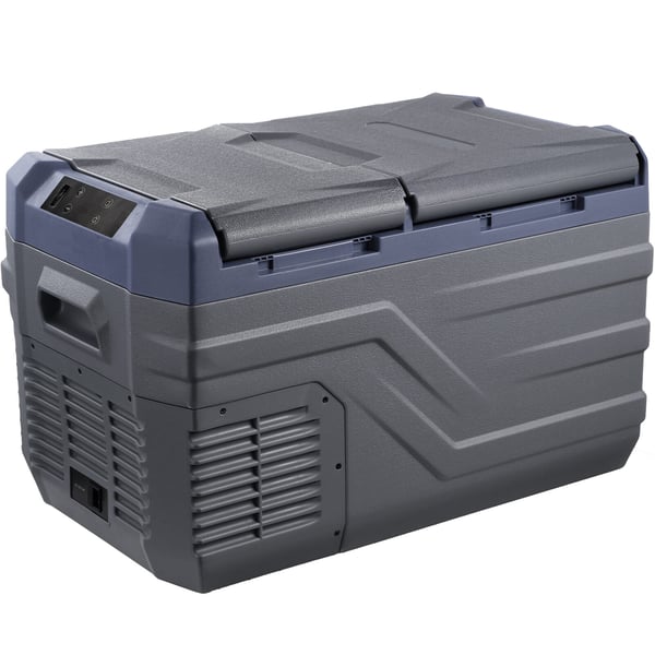 Auton jääkaappi, 25 L kaksiosainen kannettava pakastin, 61,8x37,6x37,2 cm, säädettävä lämpötila