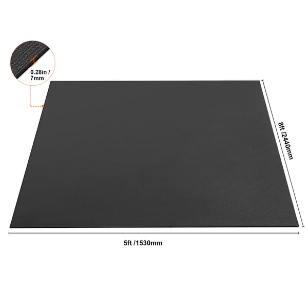 Träningsmatta, 240x150 cm, Halkfri, PVC