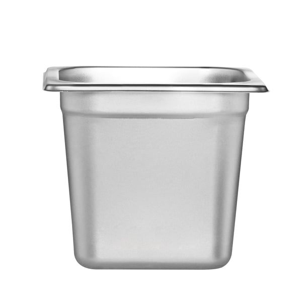 Ångbordsform, 1/6 storlek anti-jam, 17,8x16,8x16 cm, rostfritt stål, förvaring för catering