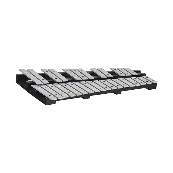 Glockenspiel xylofon, 57x32,5x5 cm, slagtøjsinstrument sæt, aluminium træ