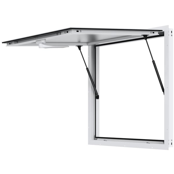 Serveringslucka, 94x94x8 cm, Aluminiumlegering, Matvagn Servicefönster