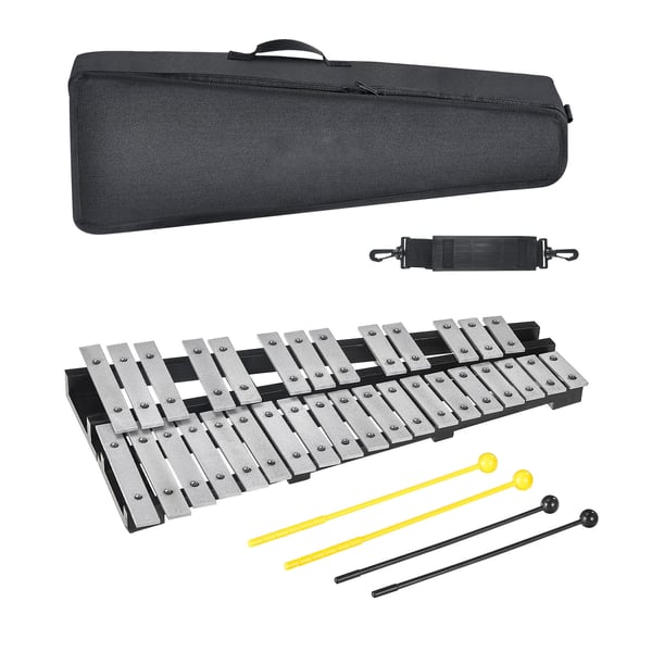 Glockenspiel xylofon, 60,5x35,6x5,5 cm, slagtøjsinstrument sæt