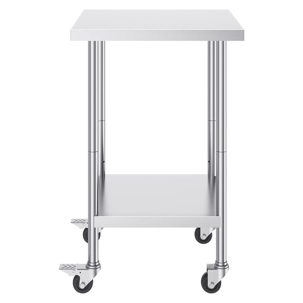 Arbetsbord, 61x61x95,5 cm, Silver, Rostfritt stål