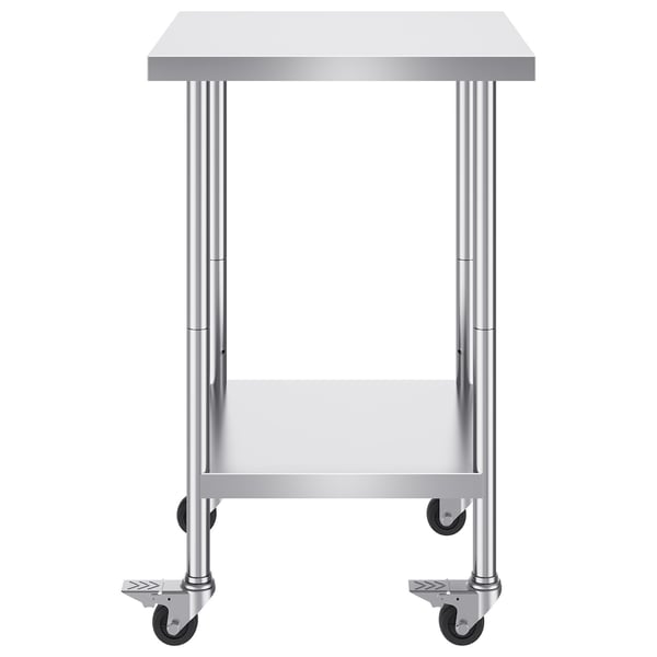 Arbetsbord, 61x61x95,5 cm, Silver, Rostfritt stål