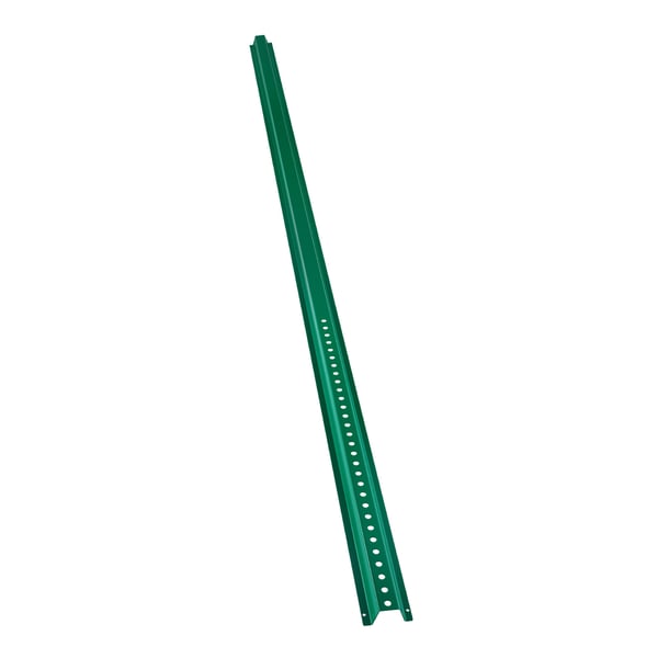 Skiltestolpe, 8 ft U-profil stål, 244x8x3,5 cm, grøn, kraftig stål Skiltestolpe, 8 ft U-profil stål, 244x8x3,5 cm, grøn, kraftig stål