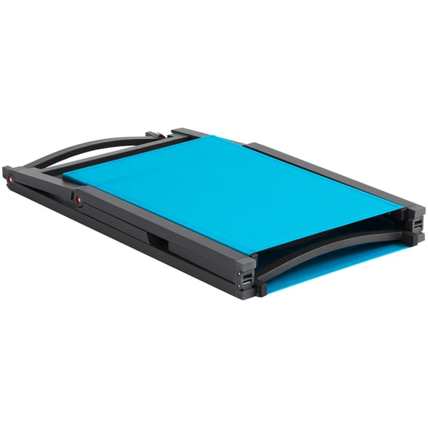 Lehdenluku-tuoli, 111x59.5x10.5 cm, sininen, alumiini, säädettävä, taitettava