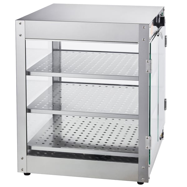 Ruokalämmitin, 3-tasoinen 90L, 51x51x61,5 cm, ruostumaton teräs