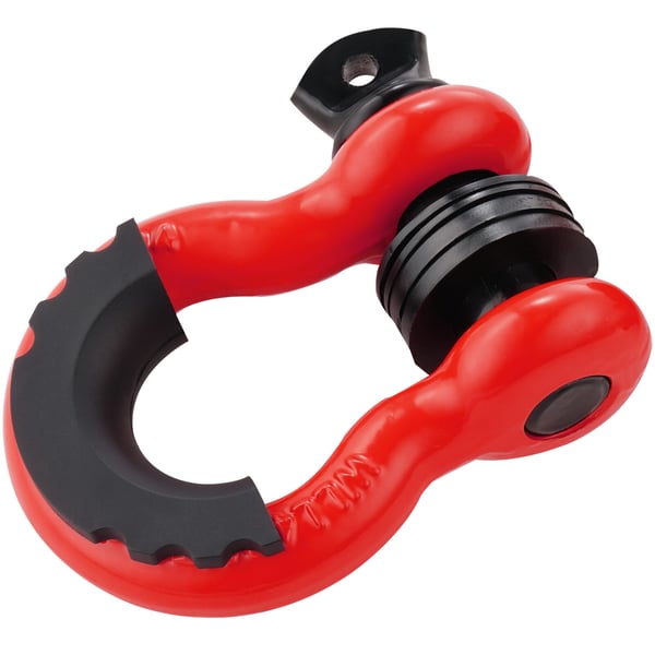 D-renkaan sakkeli 19 mm, 22,2 mm ruuvitapilla, punainen, seosteräs, hinaus