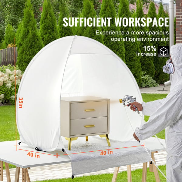 Spraymalingstelt, 101,6x88,9x101,6 cm, Bærbar, Pop-up, Polyester