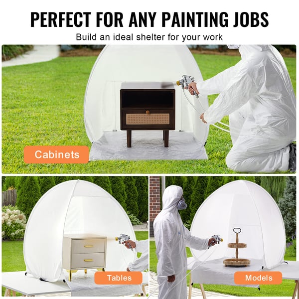 Spraymalingstelt, 101,6x88,9x101,6 cm, Bærbar, Pop-up, Polyester
