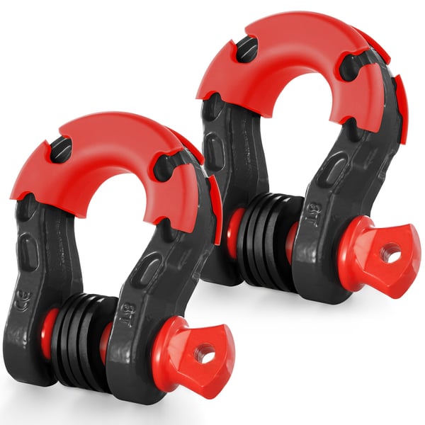 D-ring schakel 19 mm med 22,2 mm skruvstift svart stål