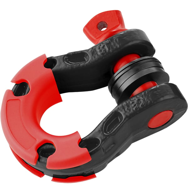 D-ring schakel 19 mm med 22,2 mm skruvstift svart stål