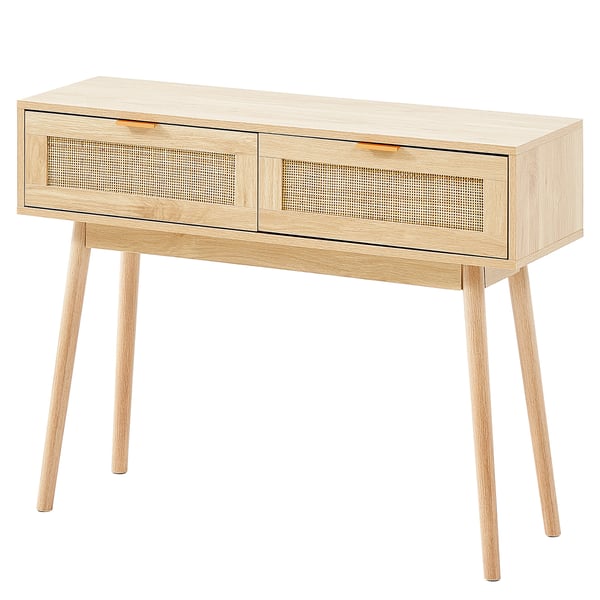 Konsolbord, 100x30x74,5 cm, Natur, Rattan