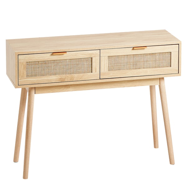 Konsolbord, 100x30x74,5 cm, Natur, Rattan