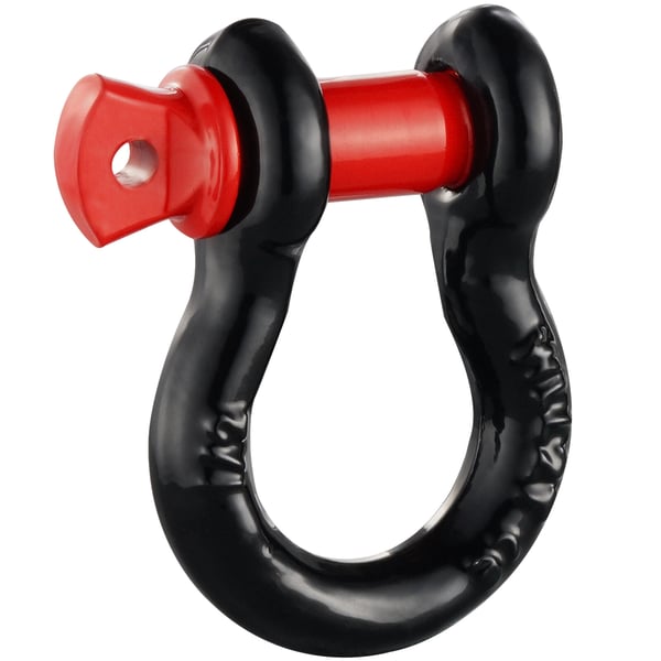 D-Ring Sjækkel 12,7x15,9 mm Sort Rød Legeret Stål Sæt D-Ring Sjækkel 12,7x15,9 mm Sort Rød Legeret Stål Sæt